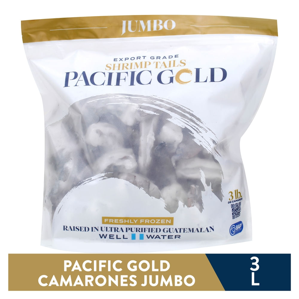 Camarones Pacific Gold Tamaño Jumbo - 3 lb