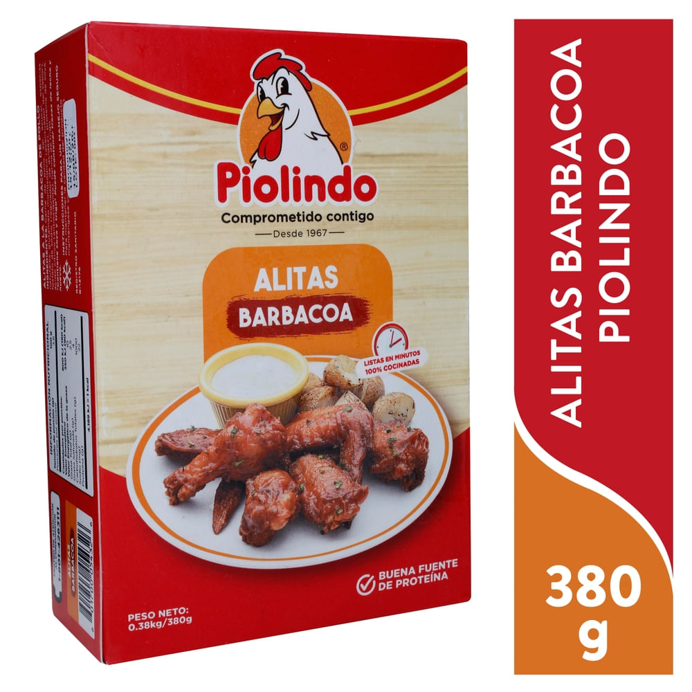 Piolindo Alitas Barbacoa 380Gr