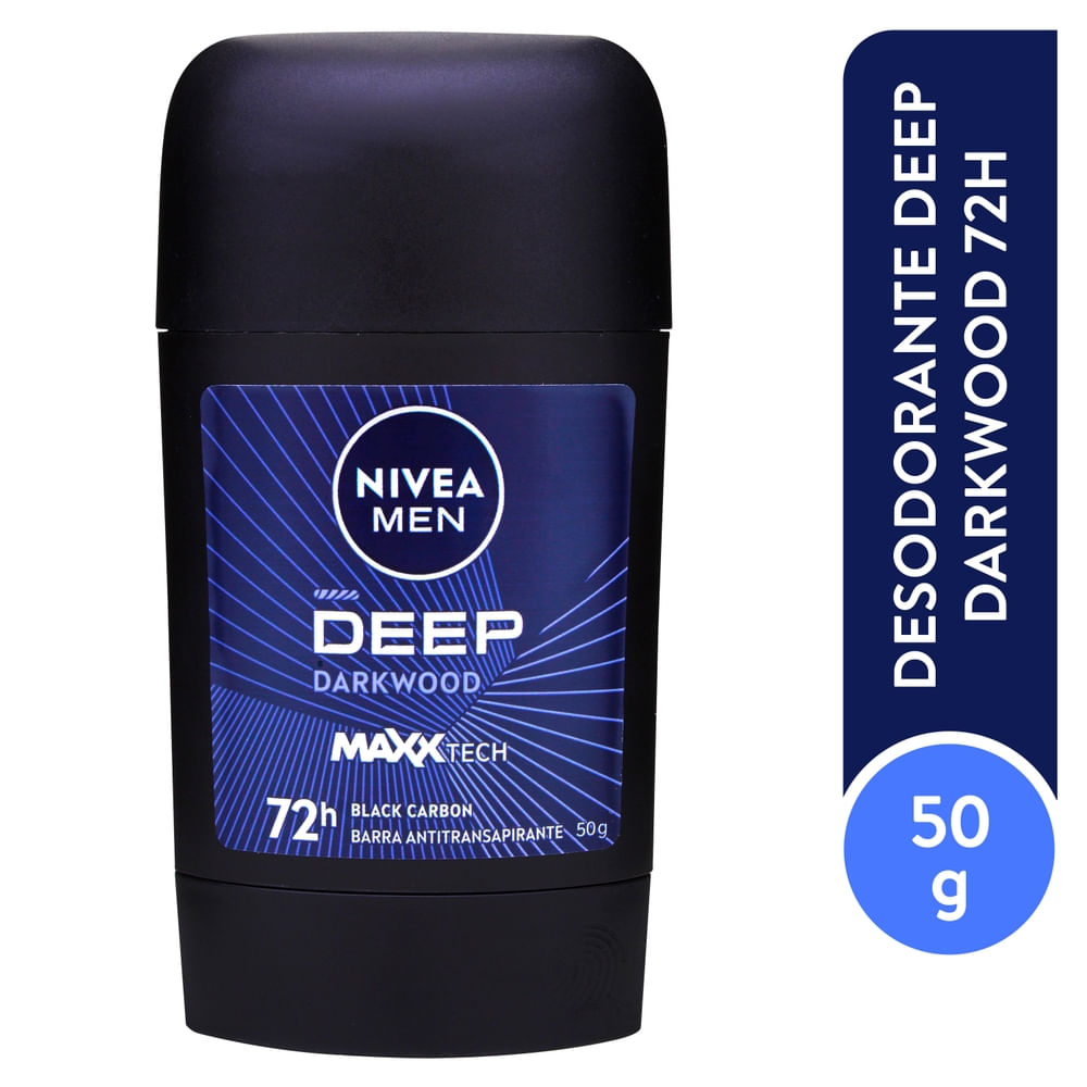 Desodorante Hombre Deep Carbón Nivea Barra