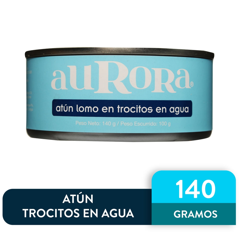 Atún Aurora trocitos en agua - 140 g