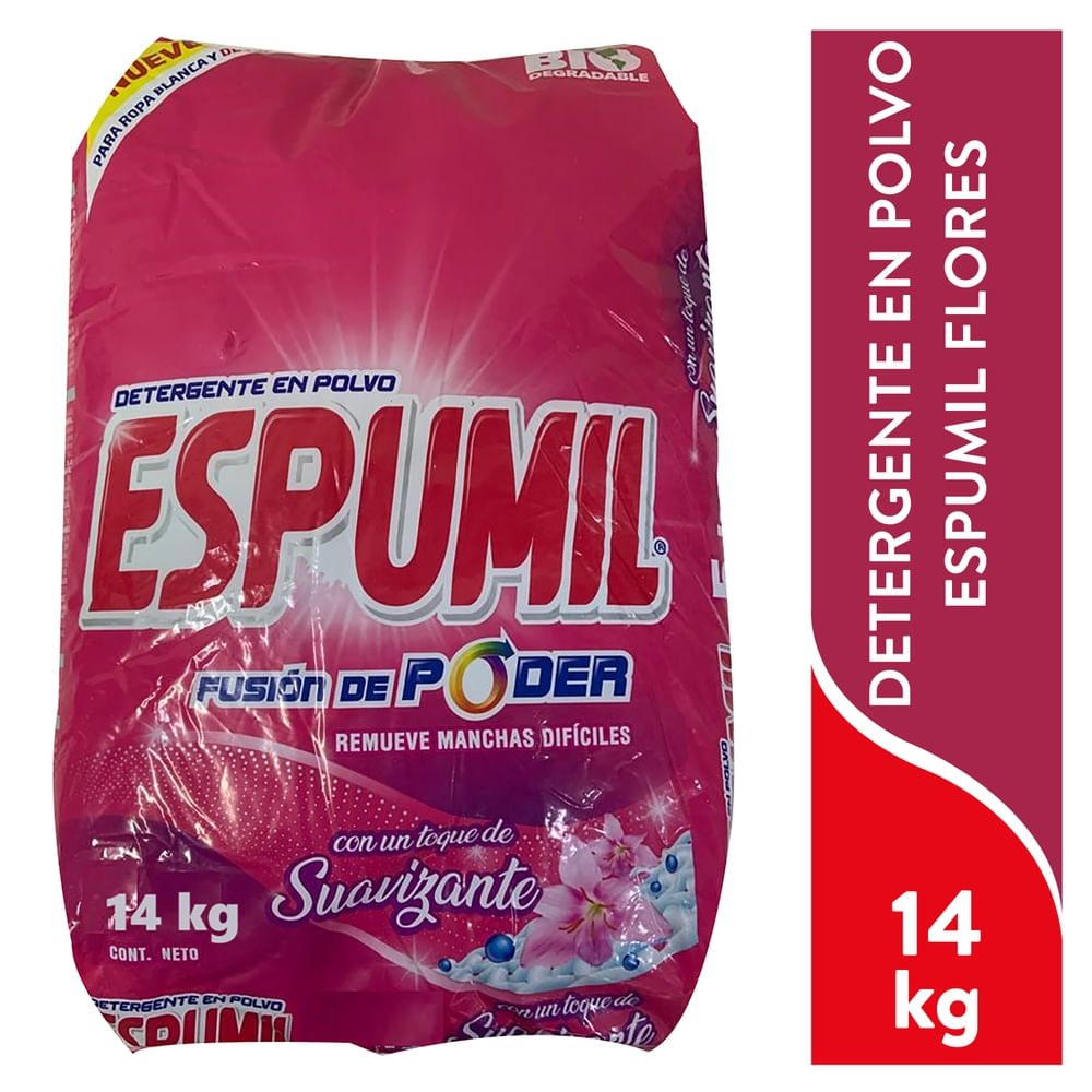 Detergente en polvo Espumil suavizante floral - 14 kg