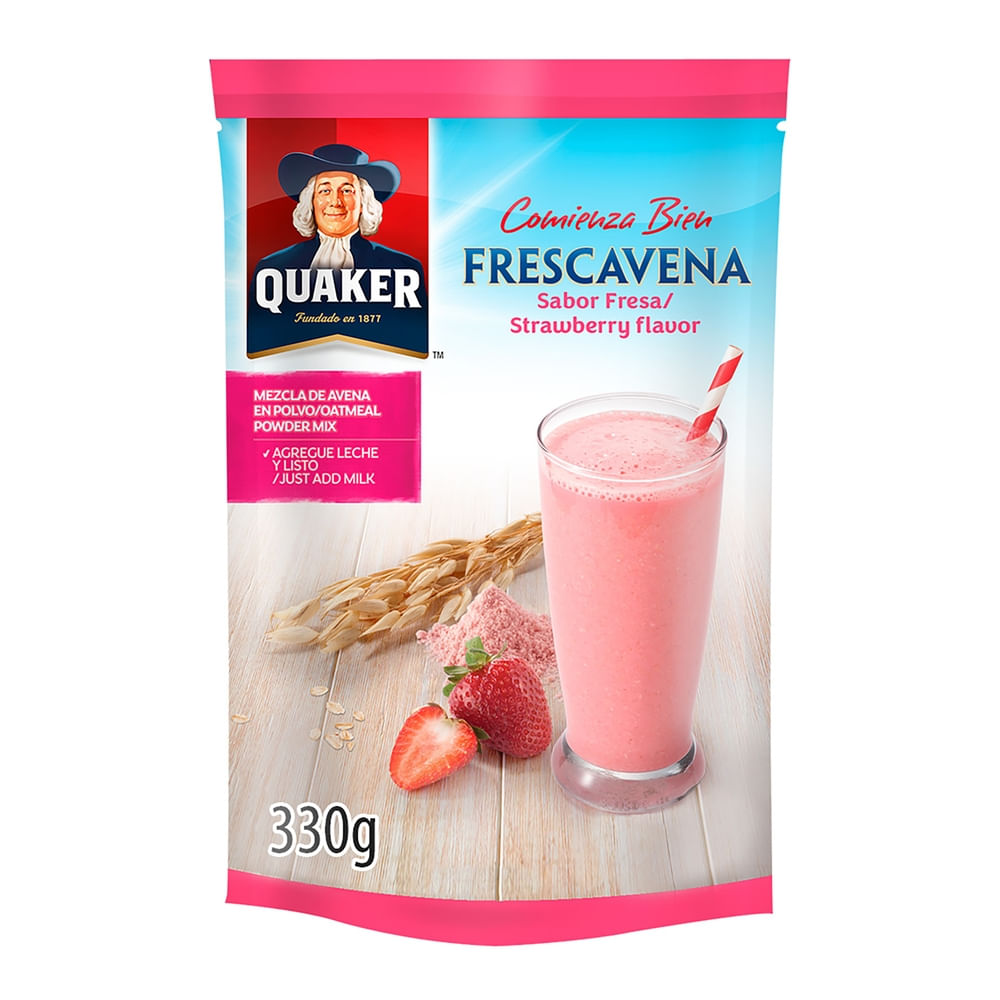 Avena Molida Fresa Frescavena Quaker