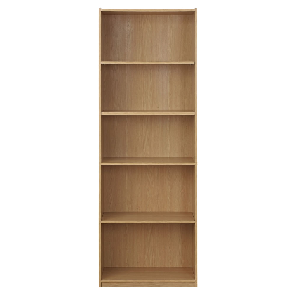Librera Mainstays de 5 divisiones color oak