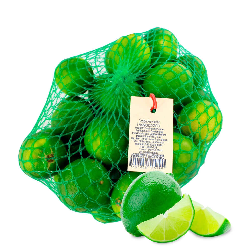 Limón Persa Empacado En Red - 25 Uds