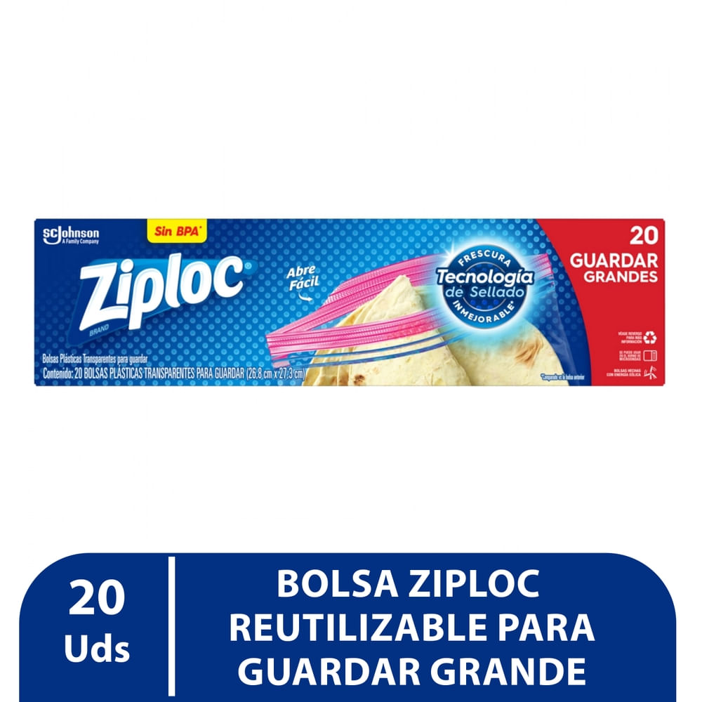 Bolsa Alimentos Grande Ziploc