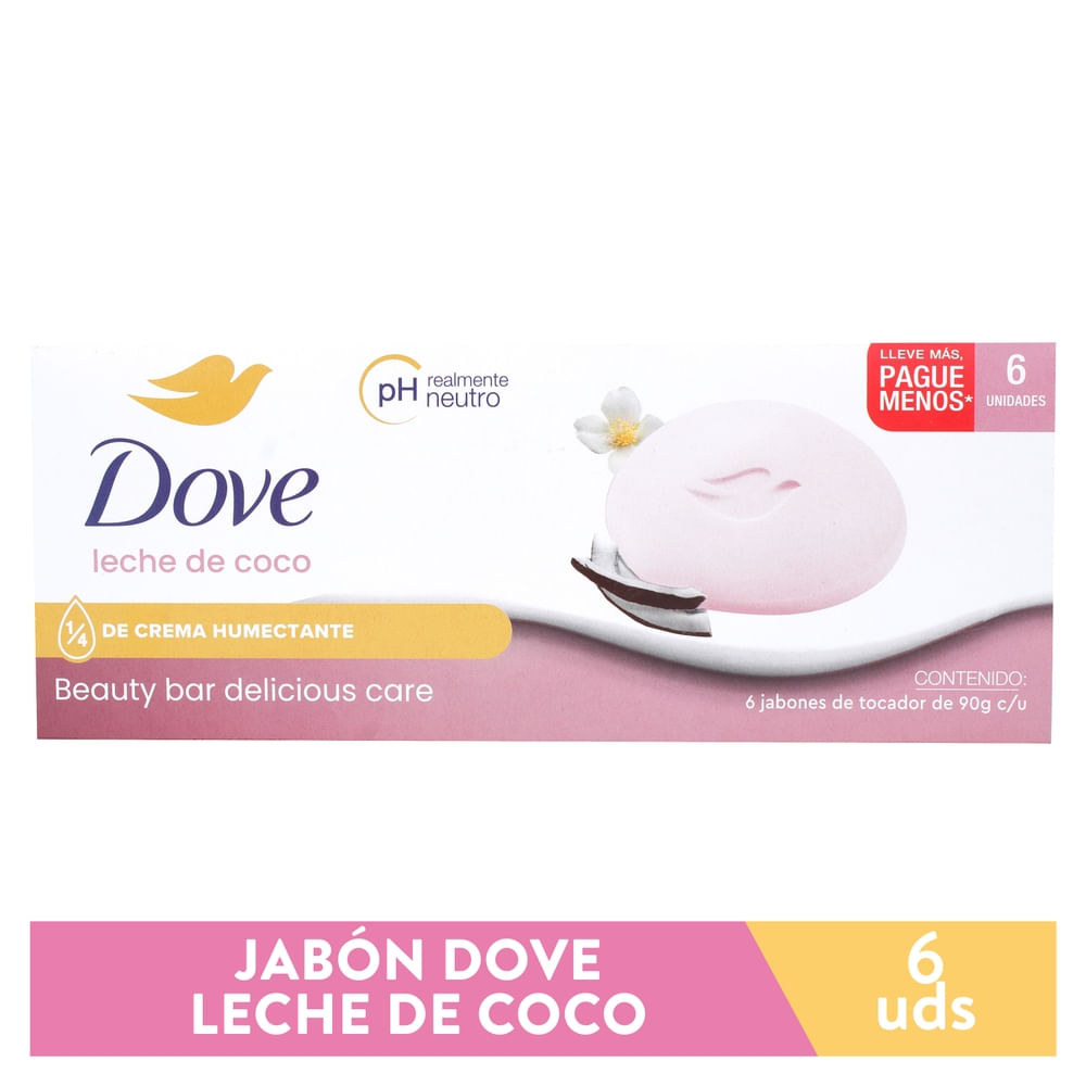 Jabón en Barra Dove Leche de Coco en Barra - 540 g