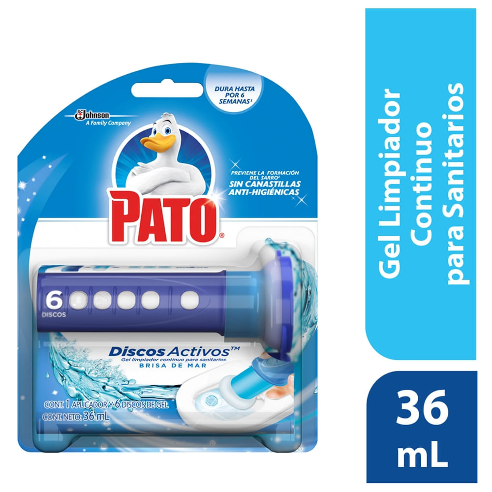 Desinfectante Baño Aplicador + Discos Brisas Mar Pato
