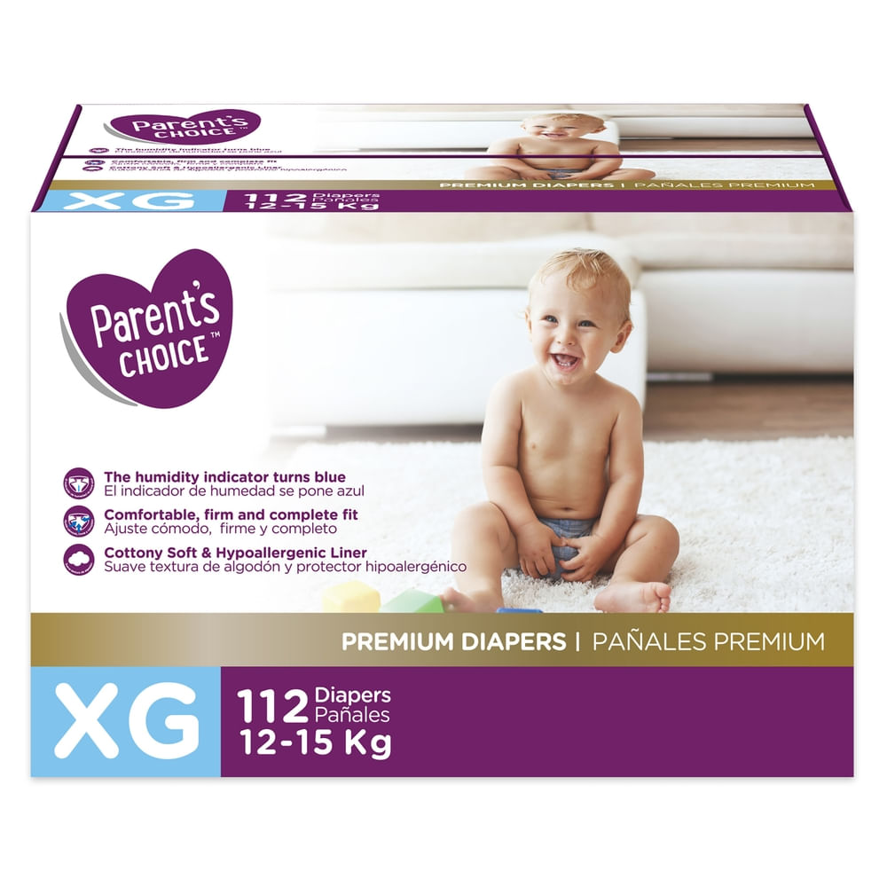 Pañales Parents Choice Premium XG -112 Uds