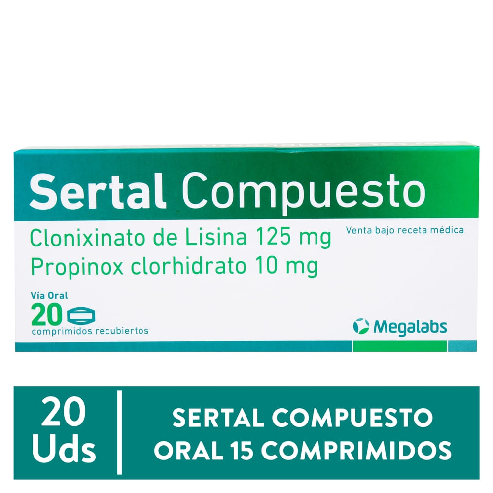 Sertal Compuesto 10Mg X 20 Comps Ea