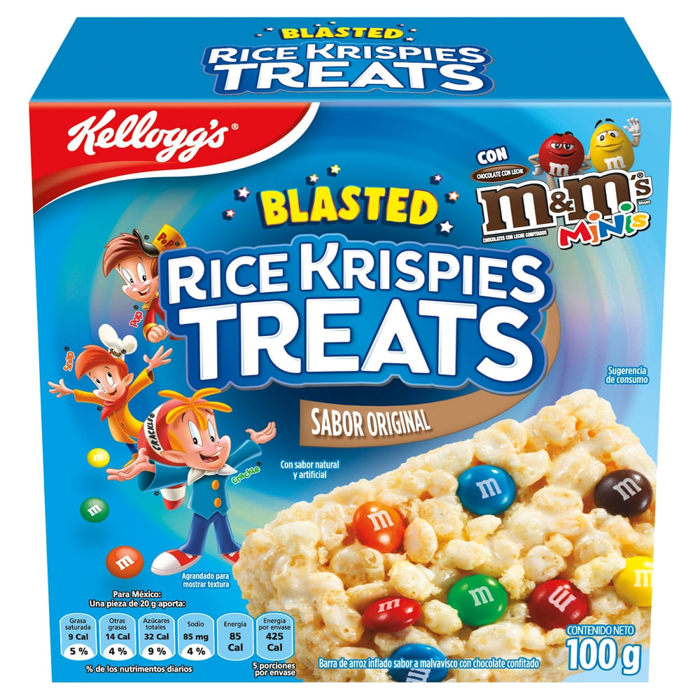 Barras Cereal Original M&M Rice Krispies Treats