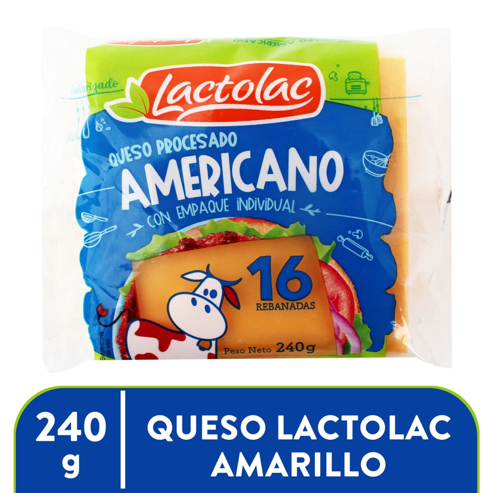 Queso Americano Rodajado Lactolac