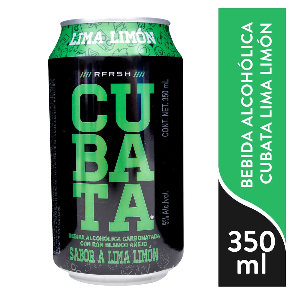 Bebida Cubata Lima Limon Lata - 350 ml