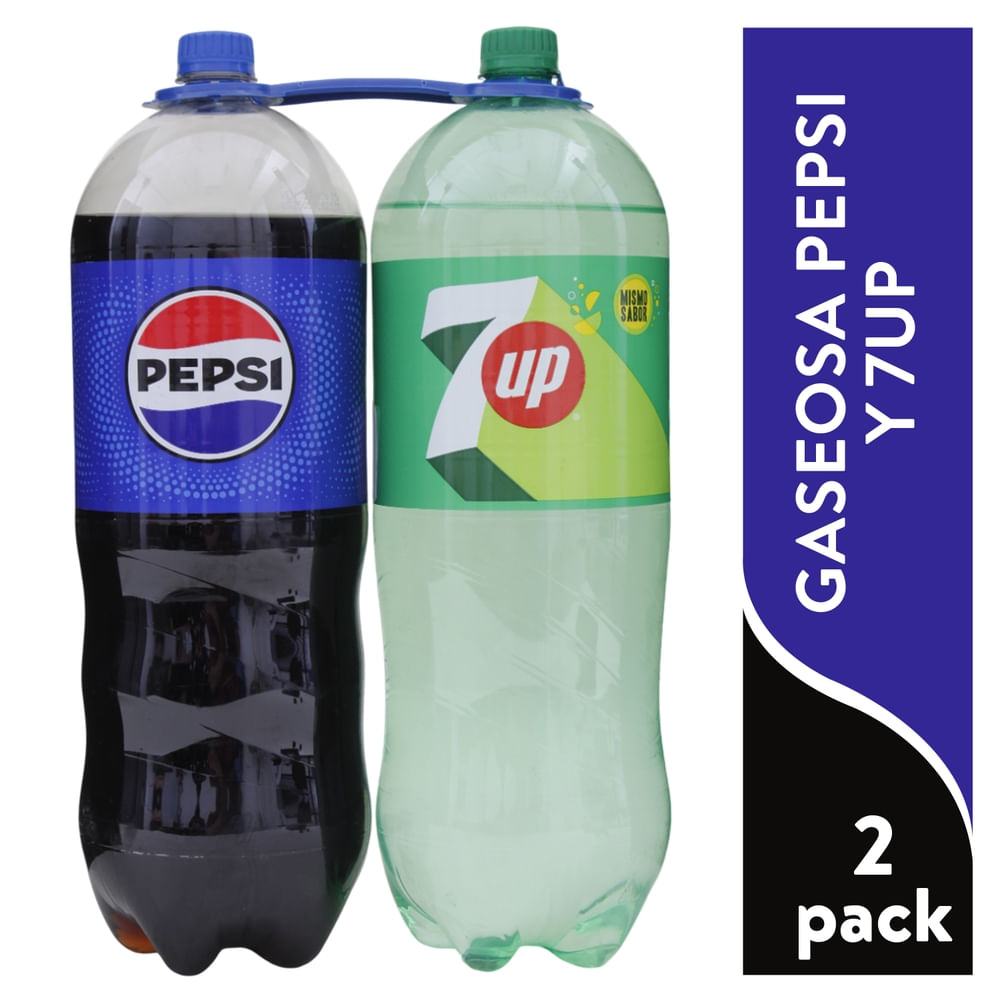 Gaseosa Pepsi y 7Up 2 Pack - 6000 ml