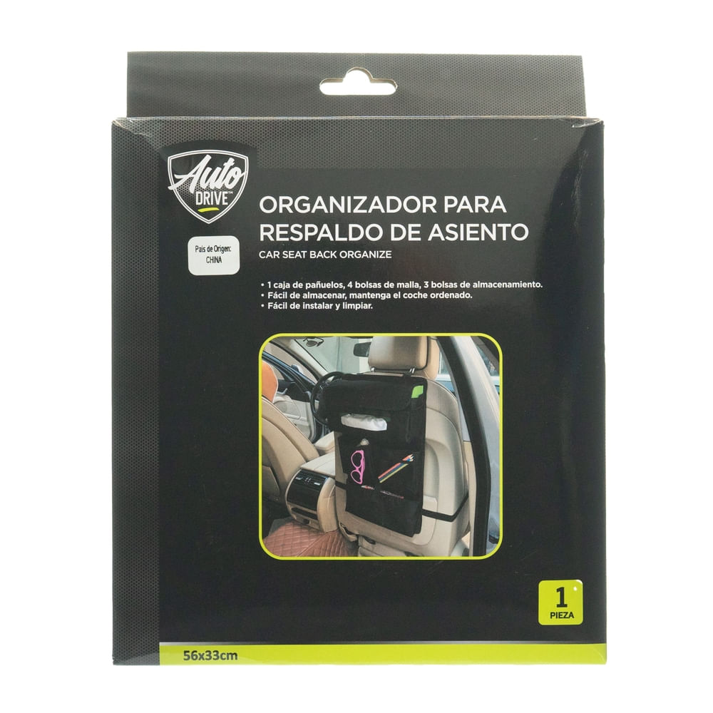 Organizador para carro Auto Drive negro - 56x33 cm