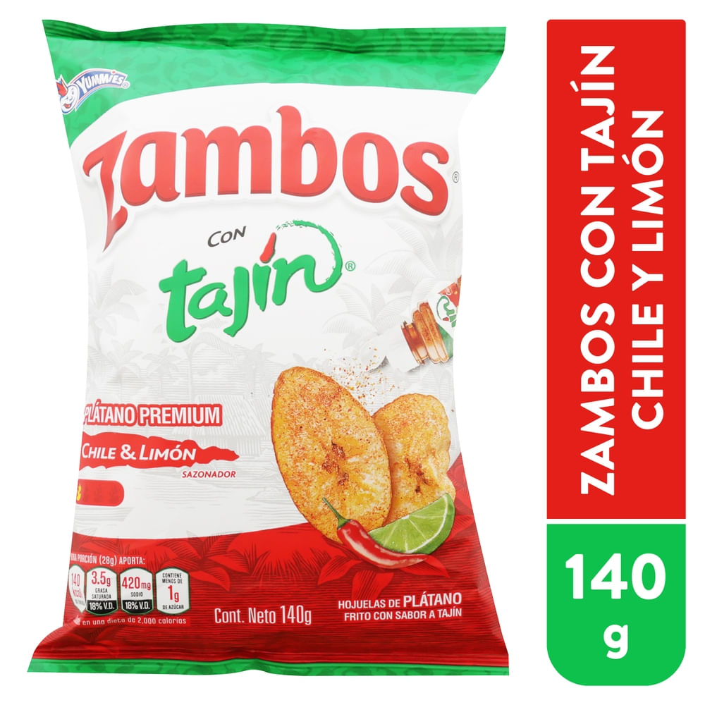 Plátano Zambos con Tajin - 140 g