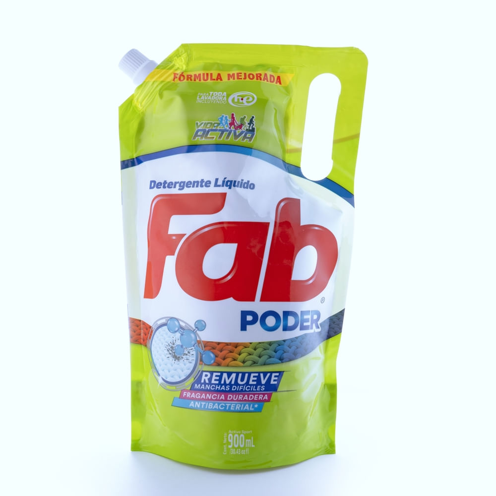 Detergente Liquido Fab Antibacterial - 900 ml