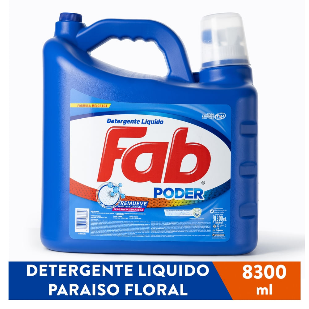 Detergente Liquido Fab Paraiso Floral - 8300 ml