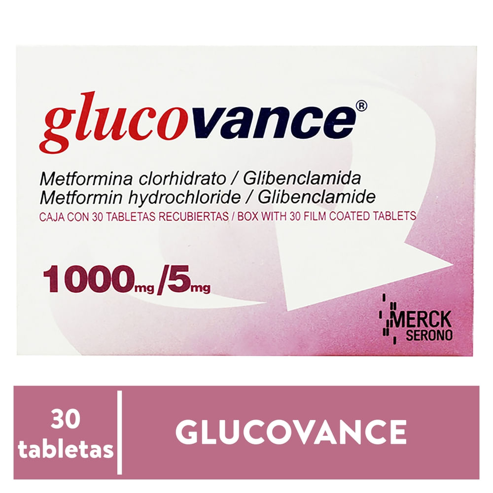 Glocovance 1000/5 Mg 30 Tabletas