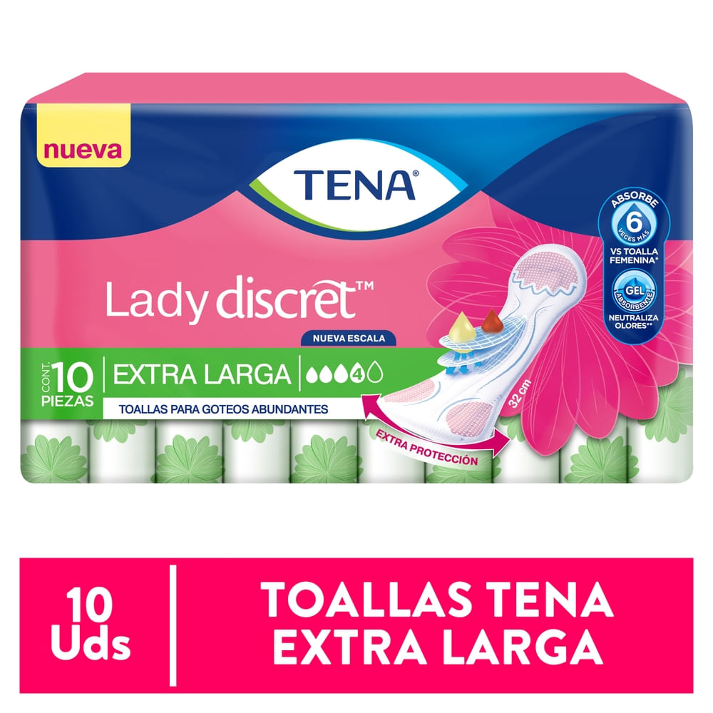Tena Toalla Extra Larga Discret