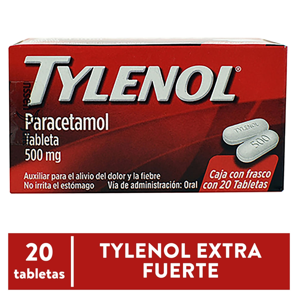 Analgésico Acetaminophen Tylenol