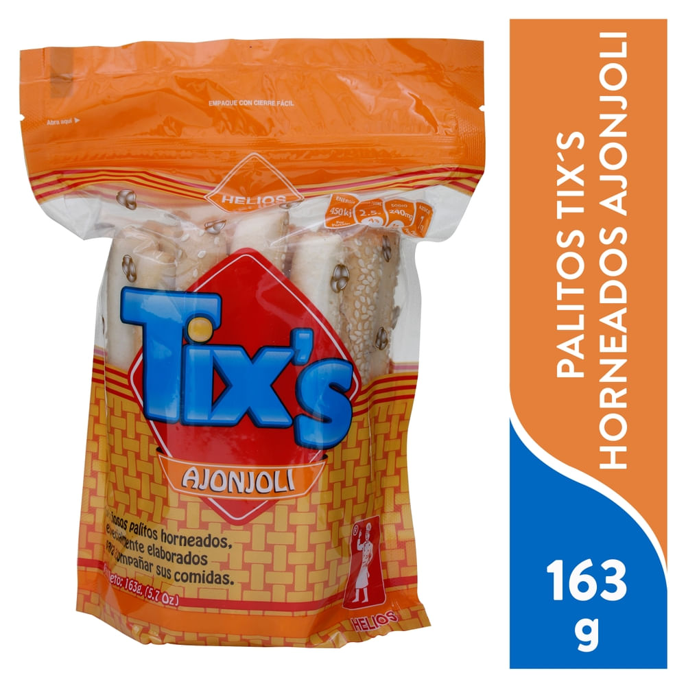 Palitos Helios Con Ajonjoli - 163 g