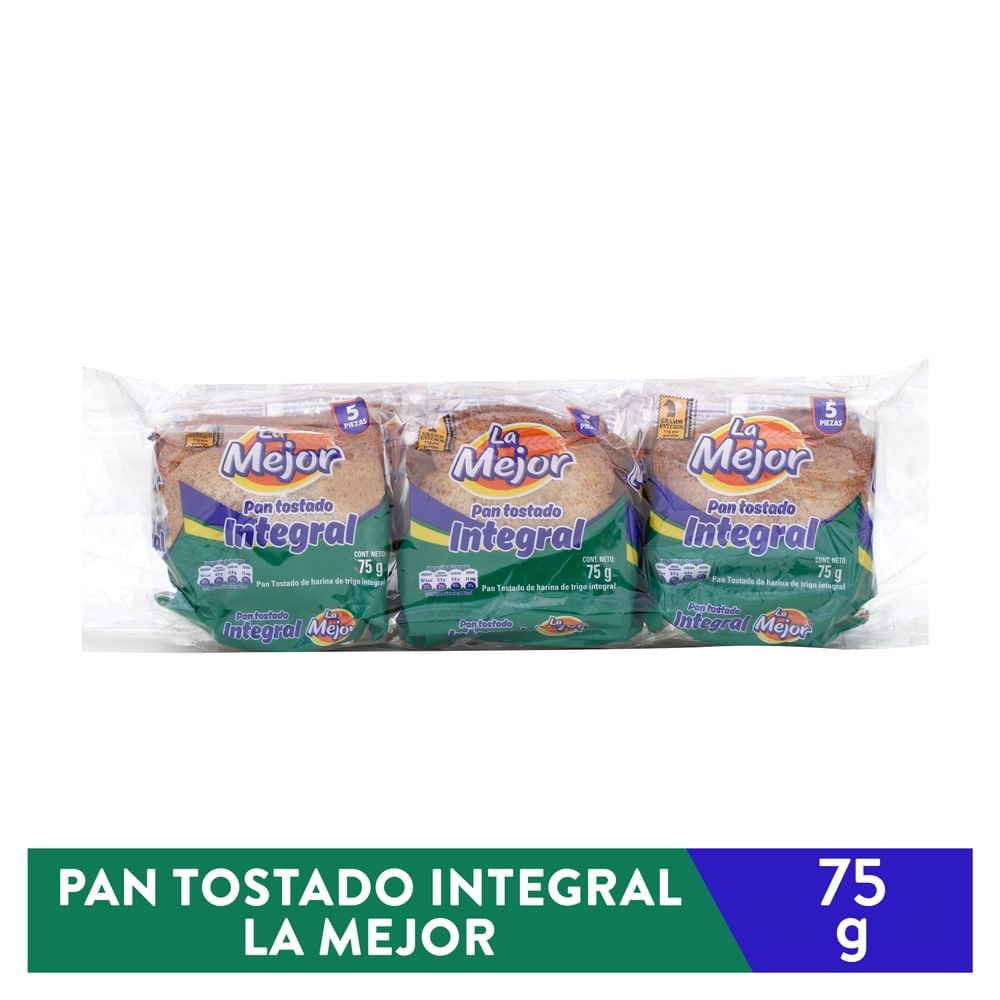 Pan Tostado Integral La Mejor