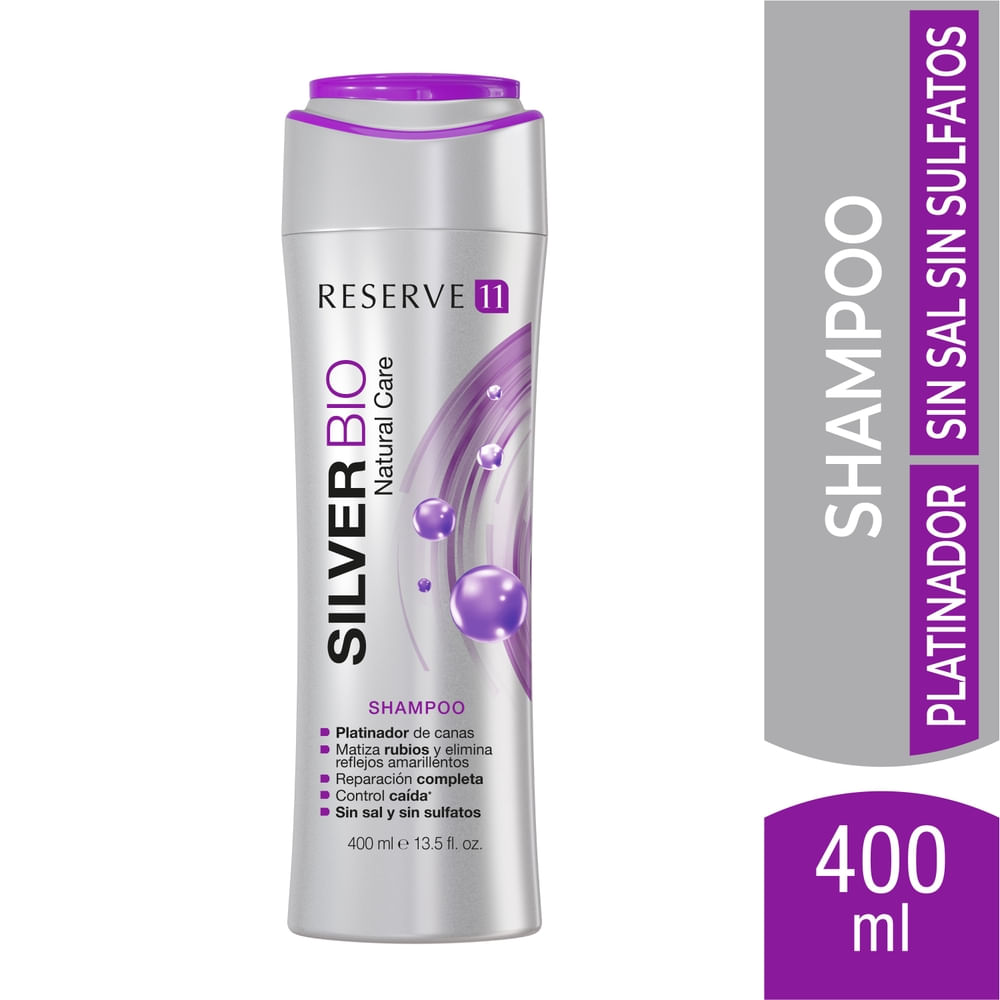Shampoo Reserve 11 Silver Bio Platinador Matizante - 400 ml