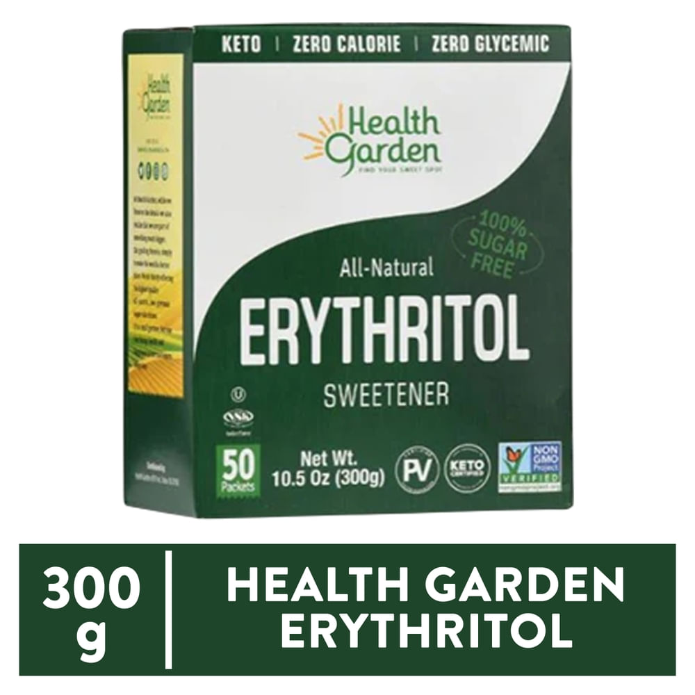 Endulzante Health Garden Erythritol 50 Sobres - 300 g