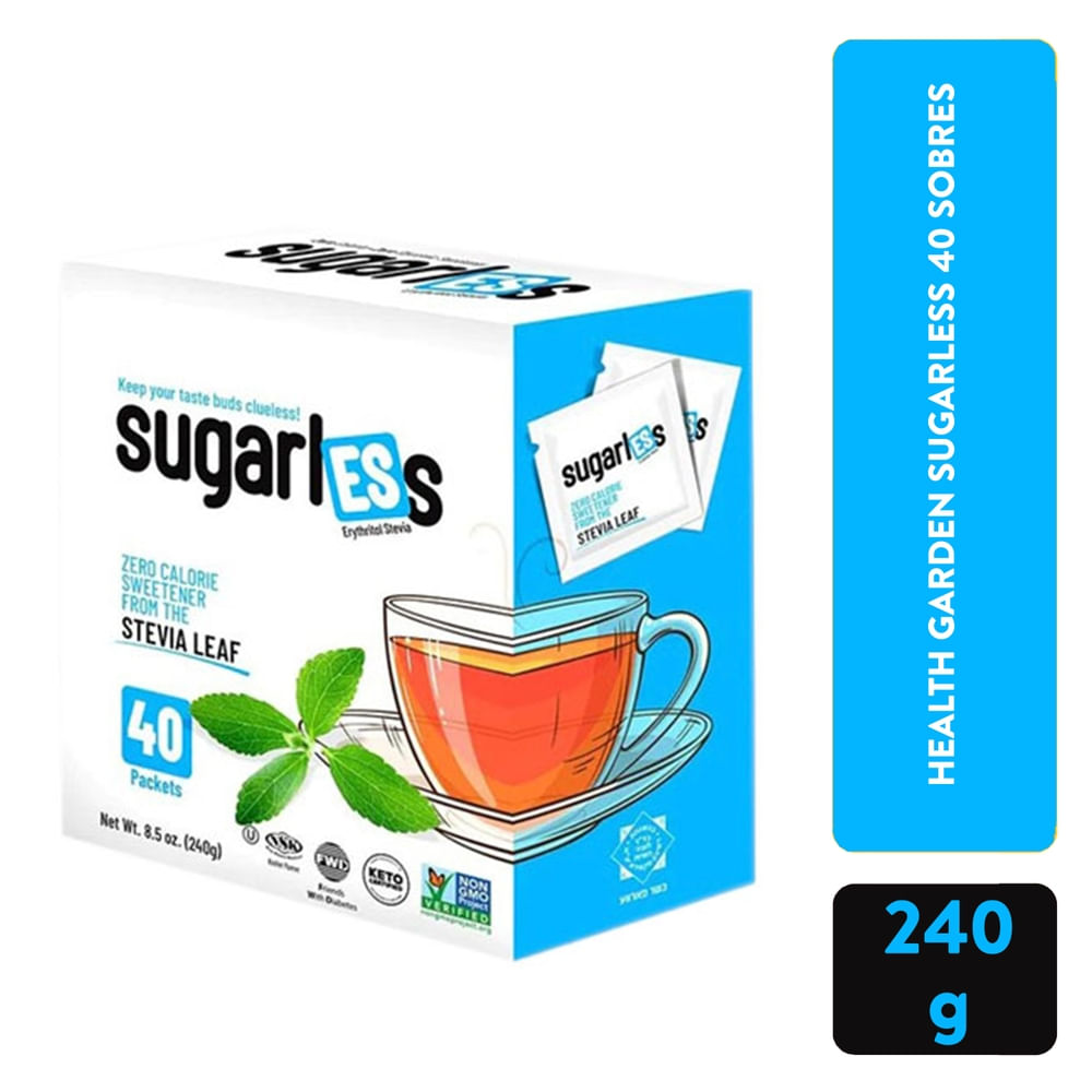 Endulzante Health Garden Sugarless 40 Sobres - 240 g