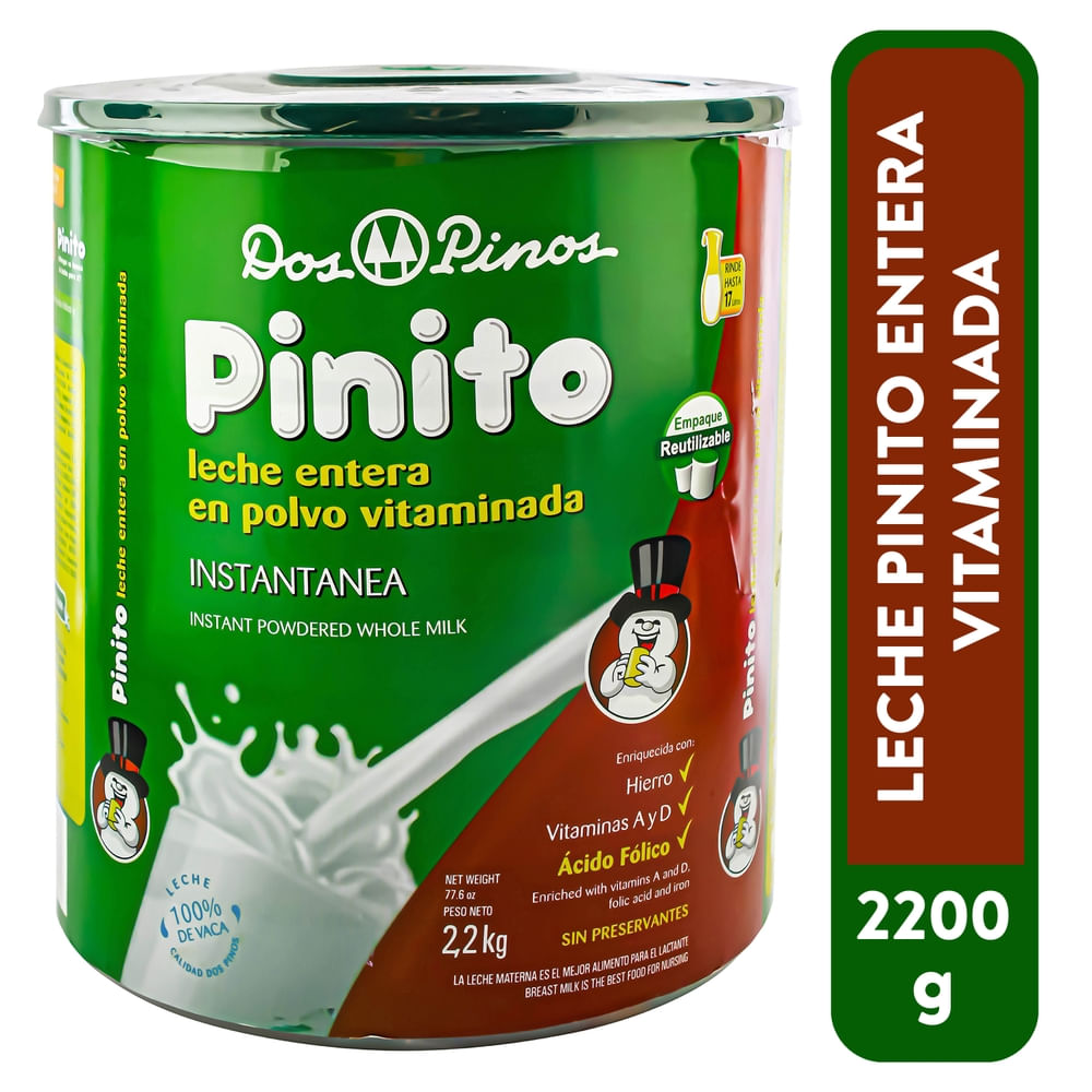 Leche Entera Dos Pinos Pinito más Hermético - 2200 g