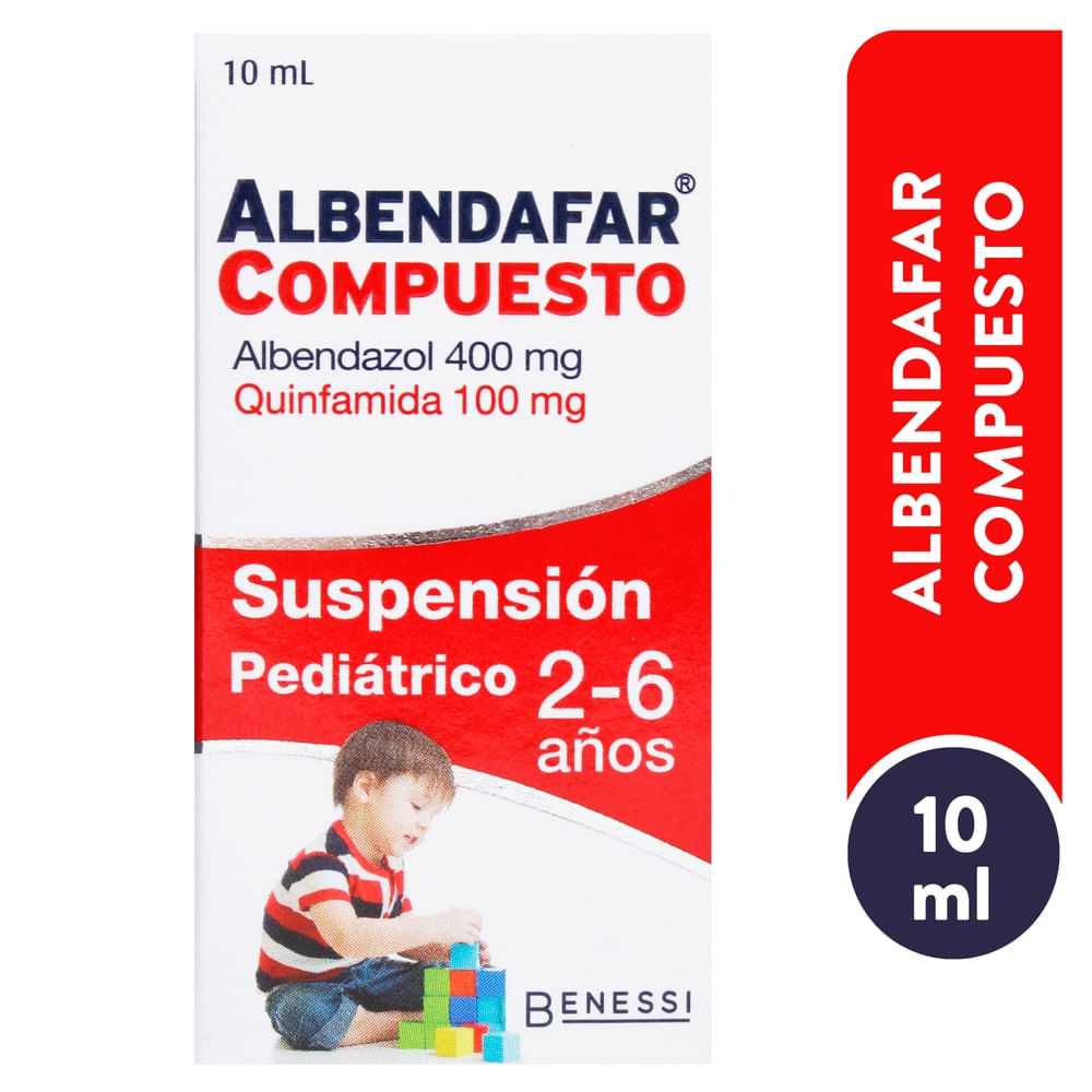 Sistema Digestivo y Antiparasitarios Benessi Albendafar Compuesto 400 100mg 10ml Inf