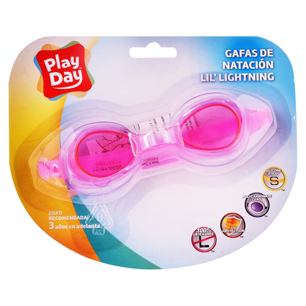 Lentes de natación Play Day para niños de 3 a 6 años azul