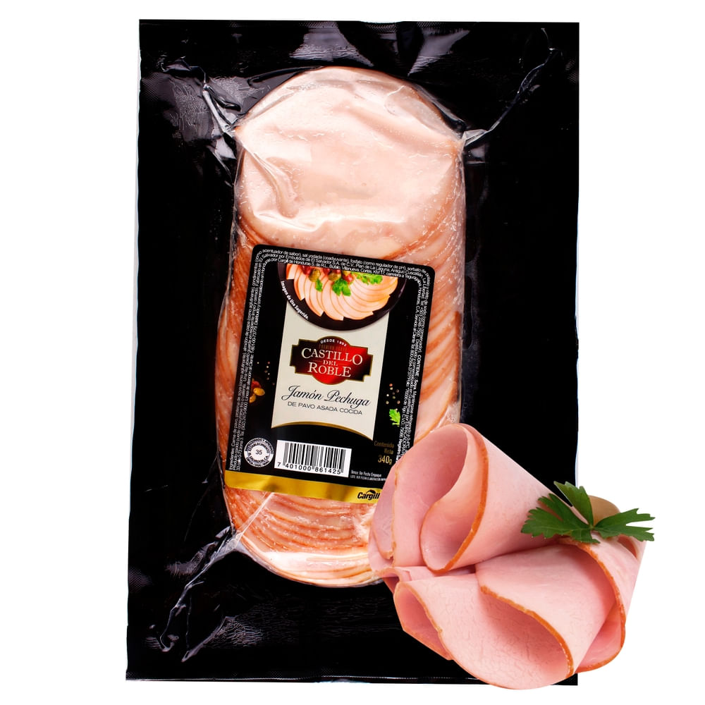 Jamón de Pavo Pechuga Asada Castillo del Roble - 340 g