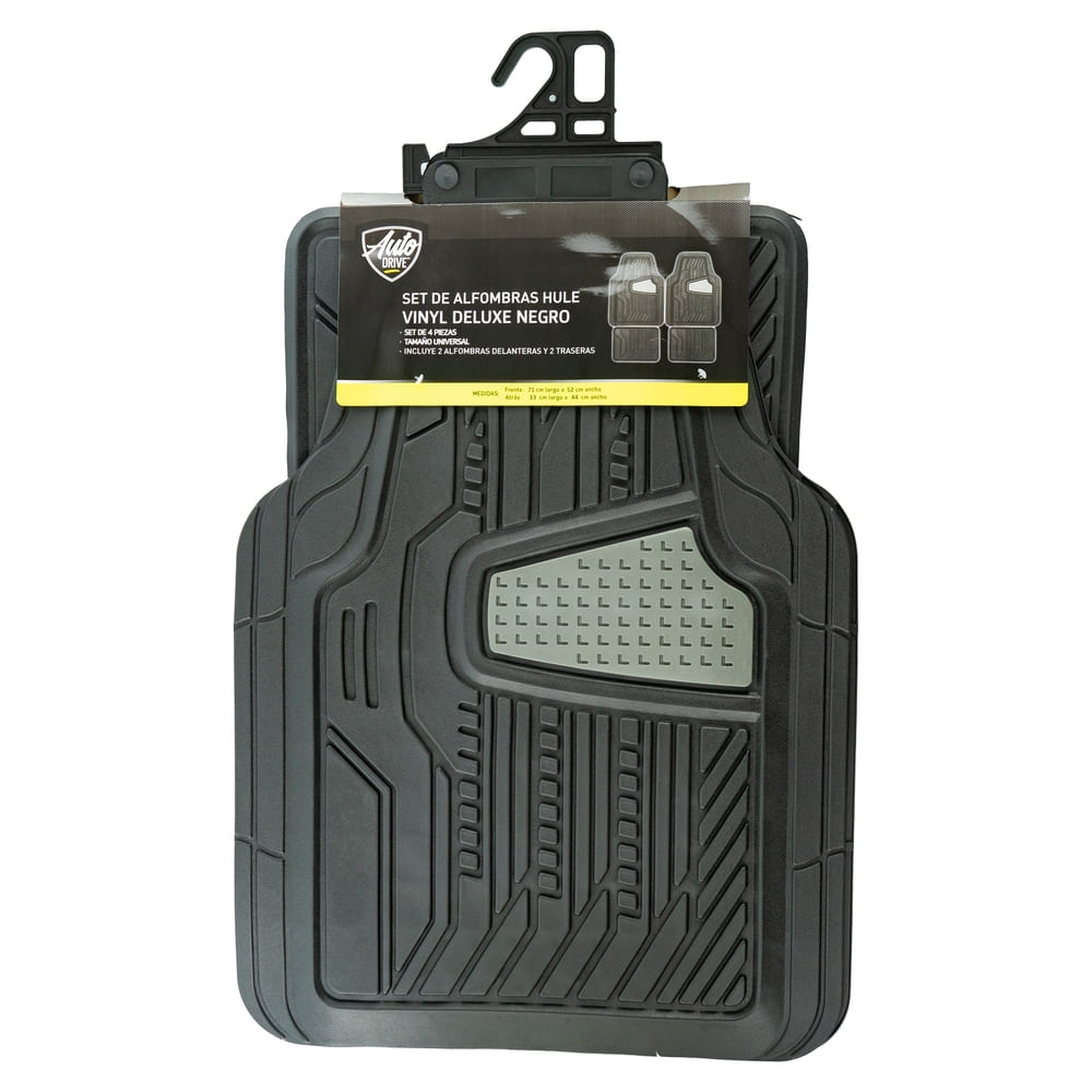 Alfombras para carro Auto Drive 4 Pzas color negro