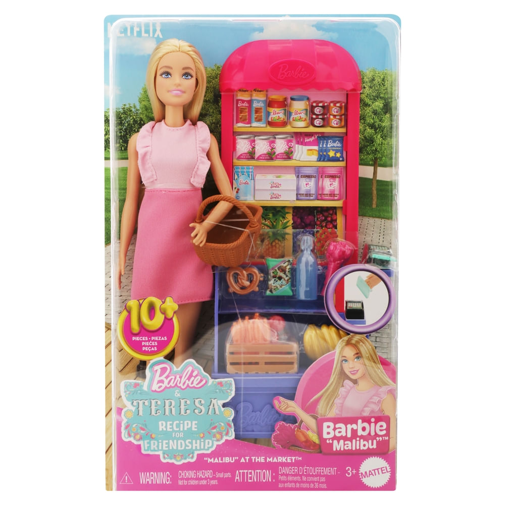 Barbie receta de la amistad set de super