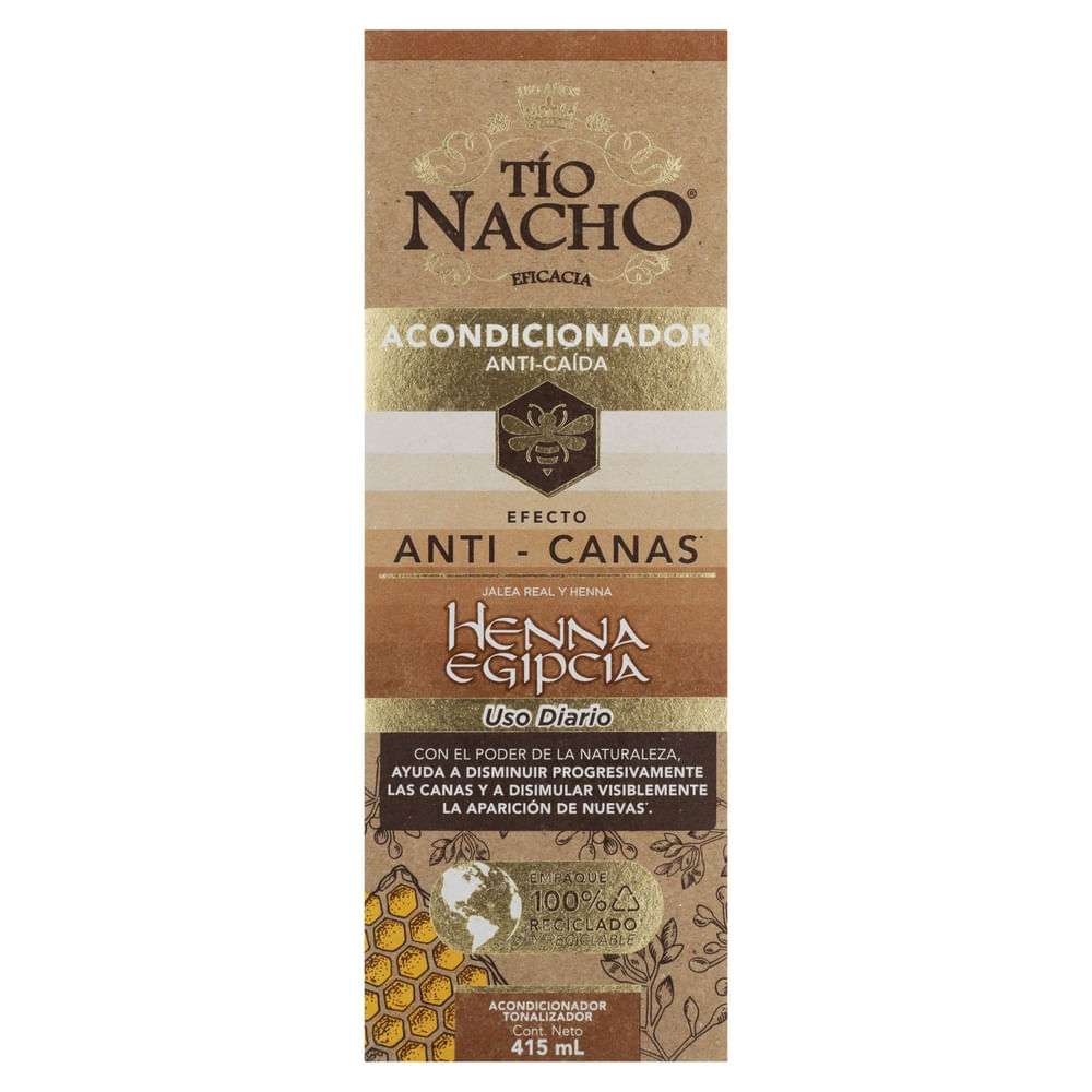Acondicionador Anticanas Jalea Real Y Henna Tío Nacho