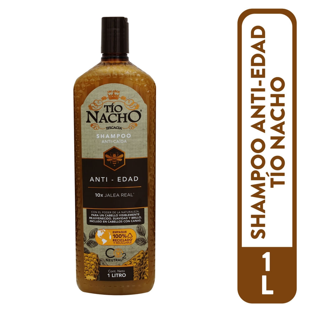 Shampoo Tío Nacho Anti- Edad Jalea Real -1 L