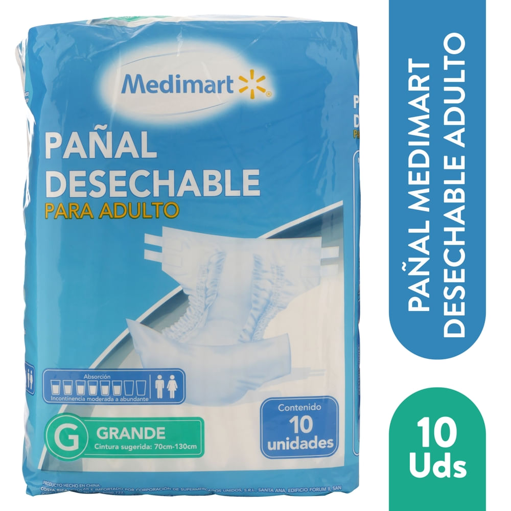 Pañales Adulto Medimart Talla L -10 uds