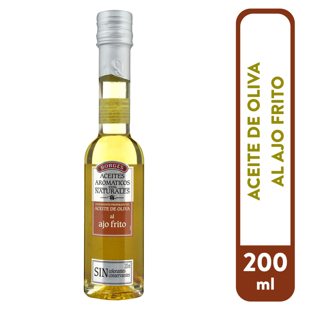 Aceite Borges Oliva con ajo frito - 200 ml