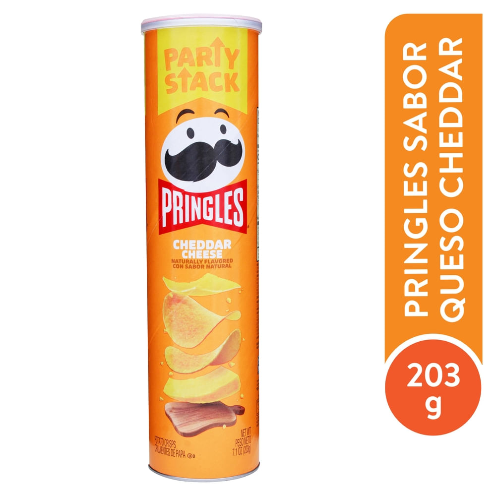 Papas Pringles Megastack Sabor Queso - 203g