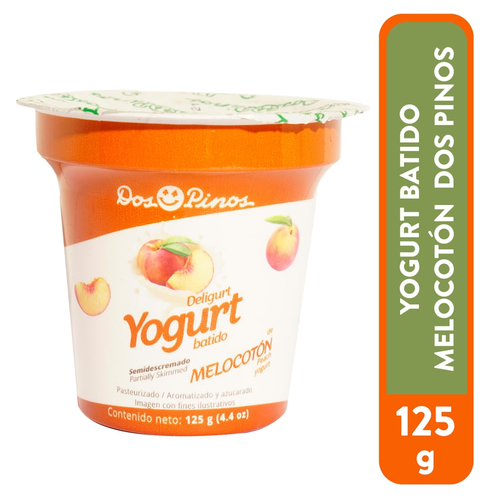 Yogurt Dos Pinos Batido Melocotón - 125 g