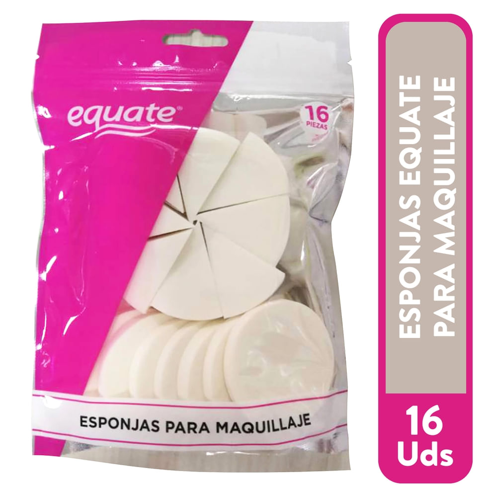 Esponja Para Maquillaje Marca Equate - 12 Piezas