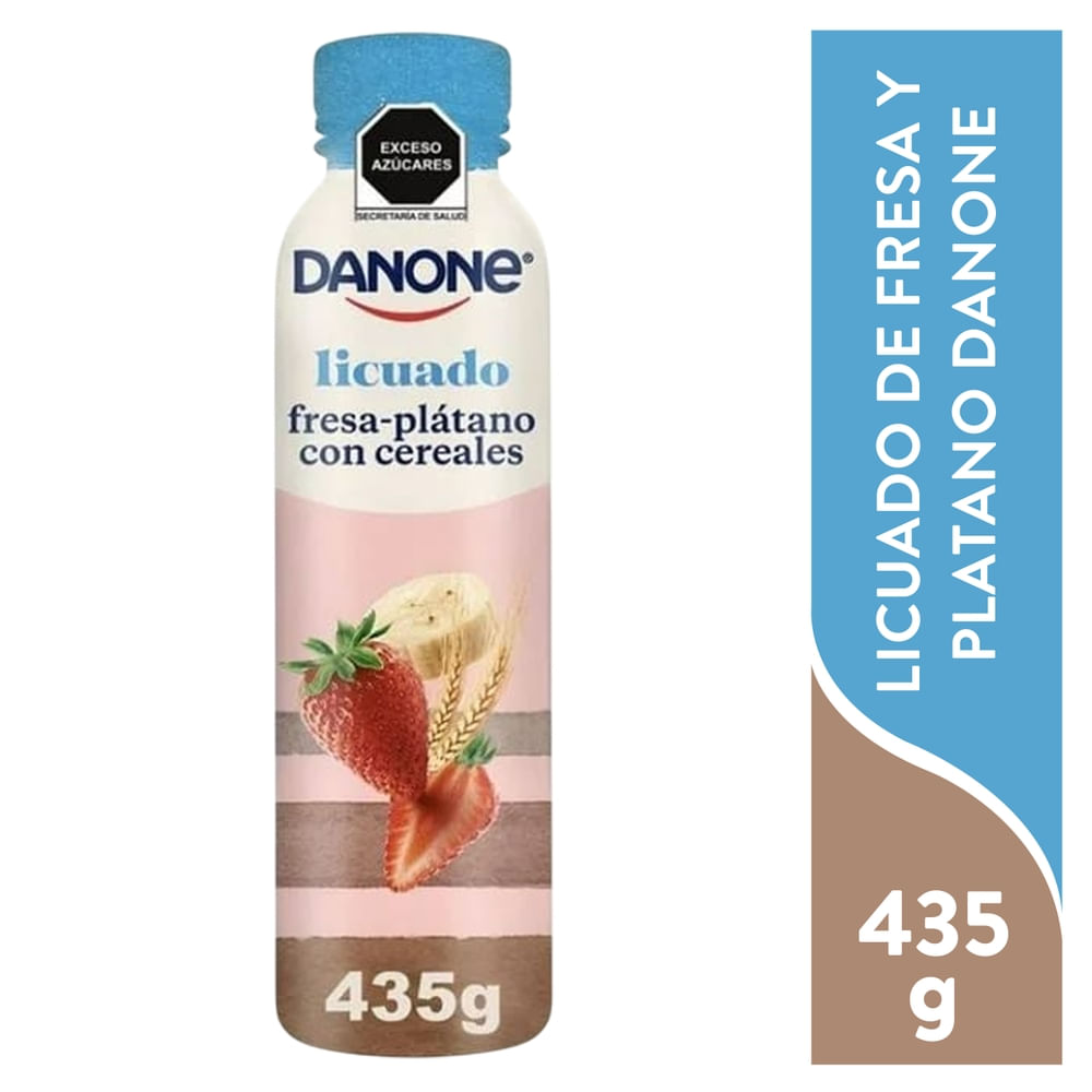 Yogurt Líquido Fresa Y Plátano Danone