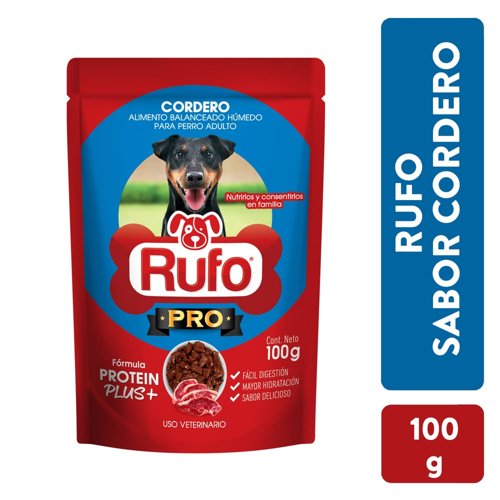 Rufo Pro Humedo Perro Cordero 100gr