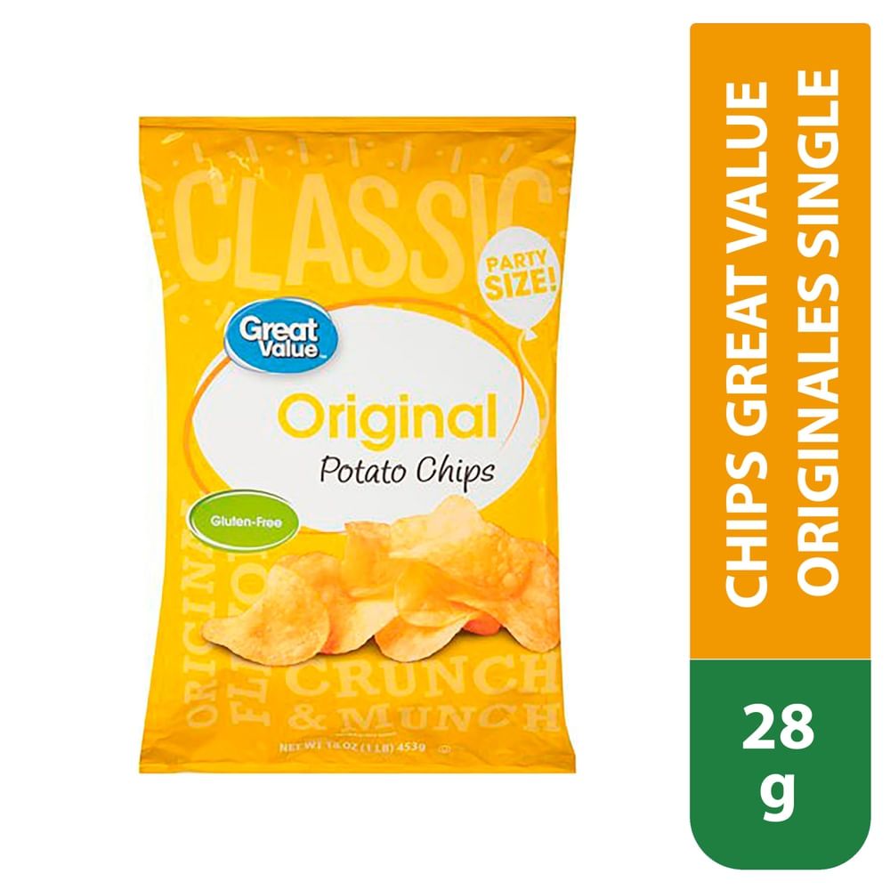 Papas Tostadas Great Value Sabor Original - 28 g