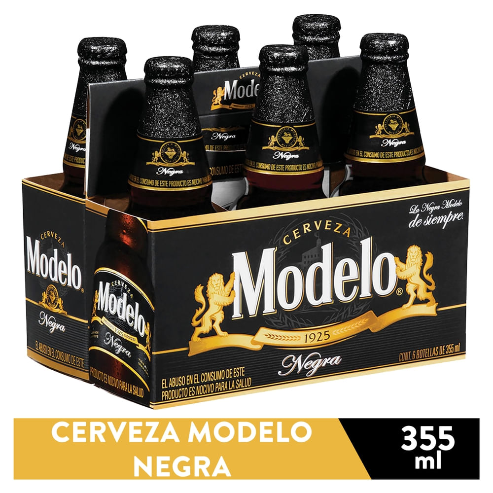 Cerveza Negra Modelo Vidrio 6 Pack - 2010 ml