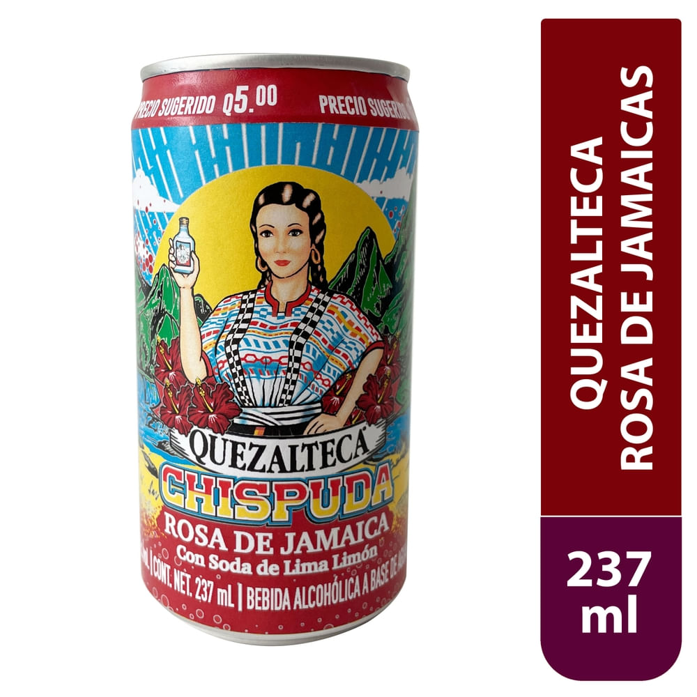 Bebida Alcoholica Quezalteca Rosa De Jamaica - 237 ml