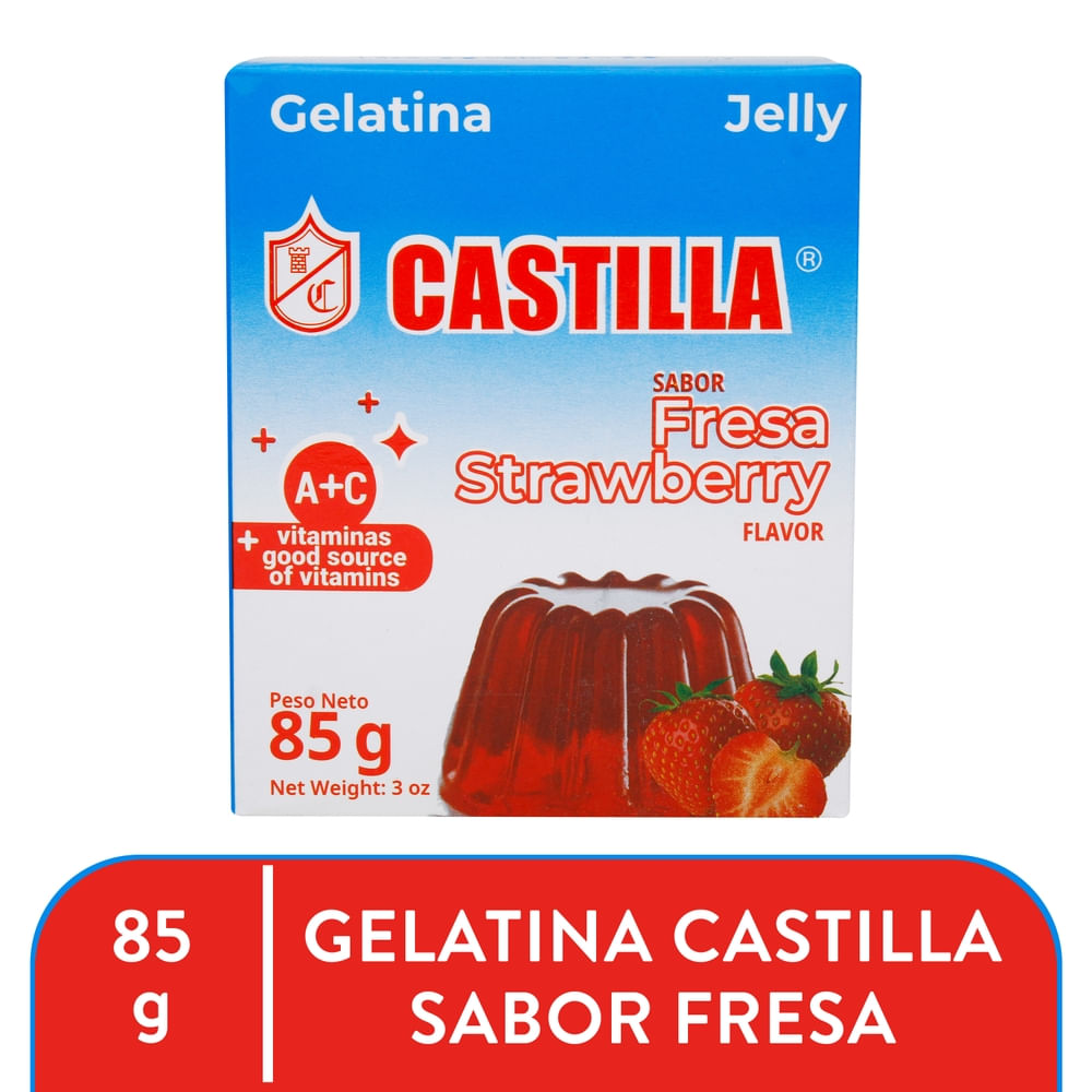 Gelatina Castilla De Fresa Cajita - 85 g