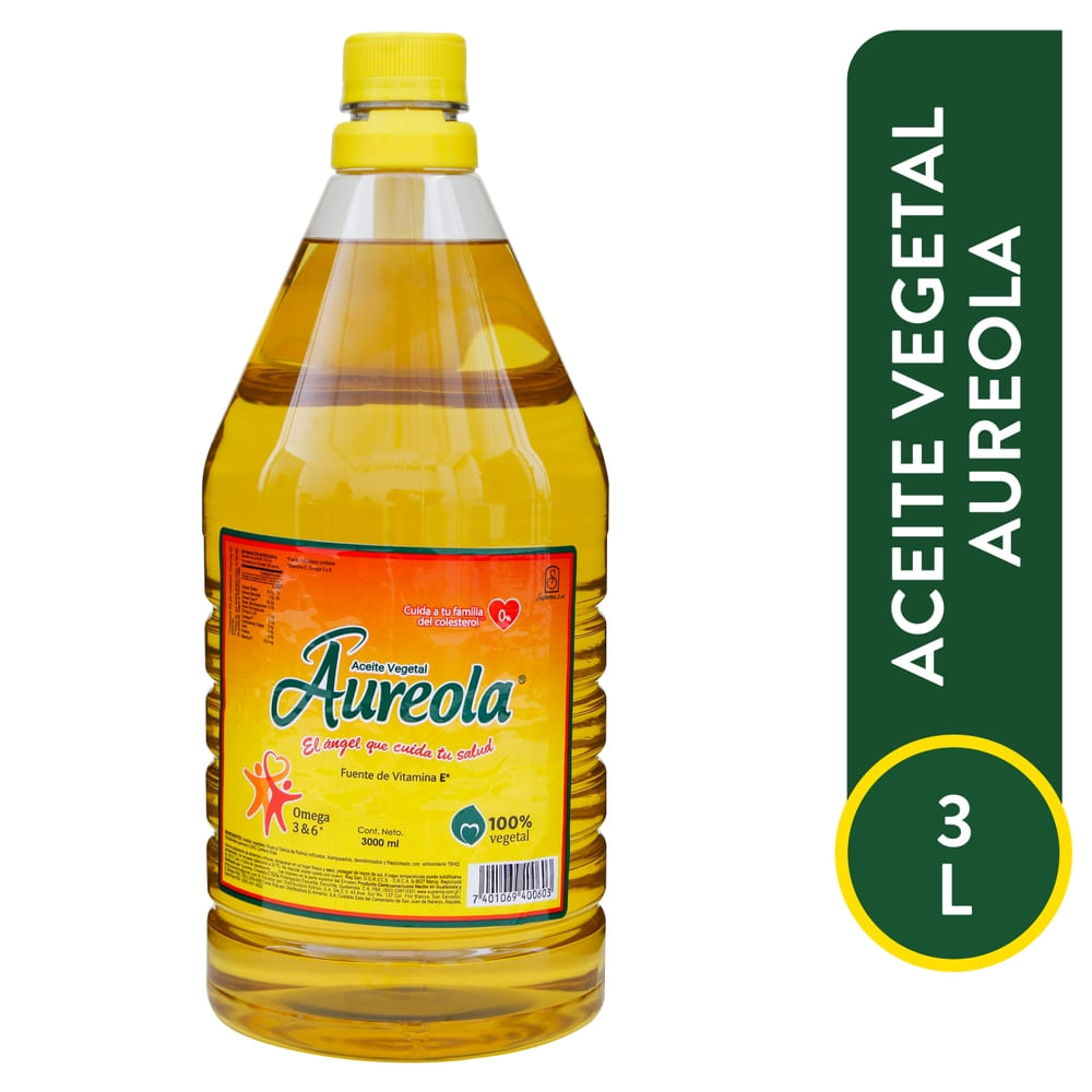 Aceite Vegetal Aureola 3000 Ml