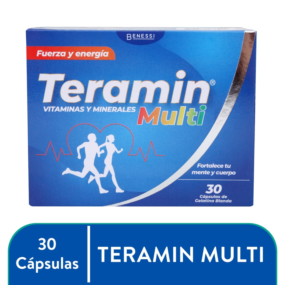 Suplemento Teramin Multi Benessi Vitaminas y Minerales - 30 Capsulas